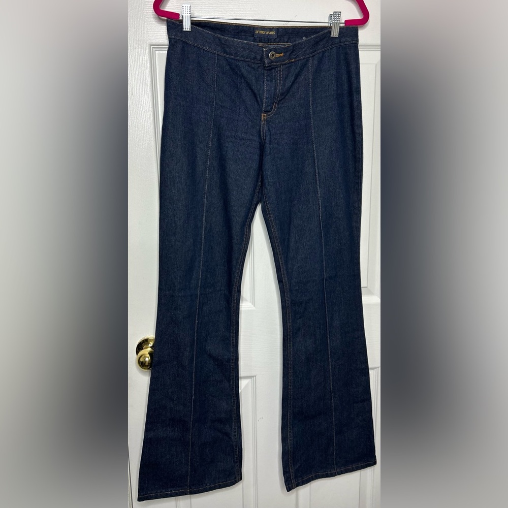 Armor Jeans Dark Wash Flare Leg Size 7